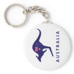 Australia Kangaroo Flag Key Chains