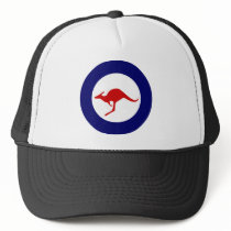 Australia kangaroo military aviation roundel trucker hat
