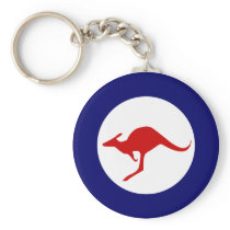 Australia kangaroo military aviation roundel key chains