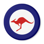 Australia kangaroo military aviation roundel fridge magnet