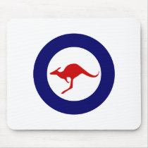 Australia kangaroo military aviation roundel mouse pads