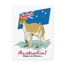 Australia Kangaroo Post Card