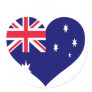 Australia Love Round Sticker