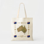 Australia Map Flags Bag
