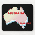 Australia Map Mouse Pads