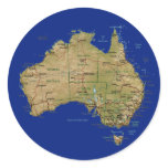 Australia Map Sticker