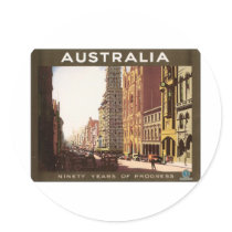 Australia Ninety Years of Progress Sticker