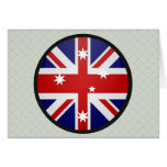 Australia quality Flag Circle Greeting Cards