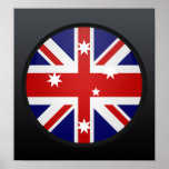 Australia quality Flag Circle Poster