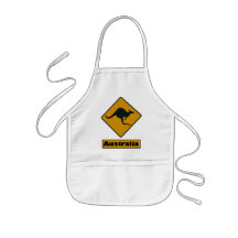 Australia Road Sign - Kangaroo Crossing Apron
