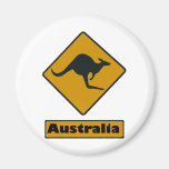 Australia Road Sign - Kangaroo Crossing Magnets