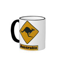 Australia Road Sign - Kangaroo Crossing Mug