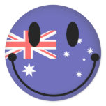 Australia Smiley Stickers