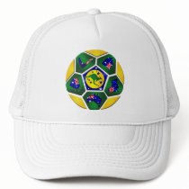 Australia Soccer Ball Panels Australia flag gear hats