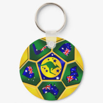 Australia Soccer Ball Panels Australia flag gear keychains by SoccerJersey Australia Soccer Ball Panels Australia flag gear keychains