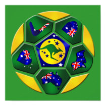Australia Soccer Ball Panels Australia flag gear posters by SoccerJersey Australia Soccer Ball Panels Australia flag gear posters