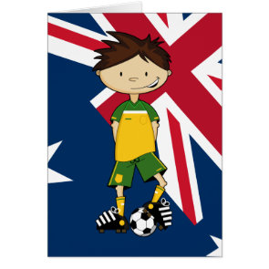 Australia Soccer Boy Card card