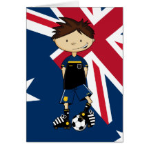 Australia Soccer Boy Card