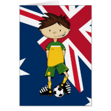 Australia Soccer Boy Card