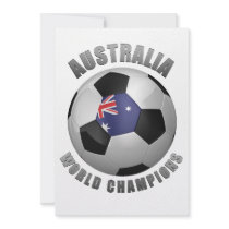 AUSTRALIA SOCCER CHAMPIONS PERSONALIZED ANNOUNCEMENT
