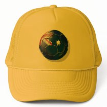 Australia Socceroos Soccer fans Oz flag Ball hats