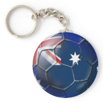 Australia Socceroos Soccer fans Oz flag Ball Key Chains