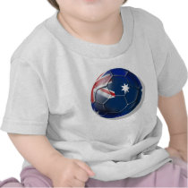 Australia Socceroos Soccer fans Oz flag Ball t-shirts
