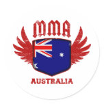 Australia Round Stickers