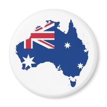 Australia stub, Australia Refrigerator Magnet