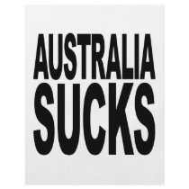 Australia Sucks flyers by MyShirtSucks Australia Sucks flyers