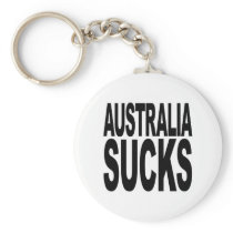Australia Sucks keychains