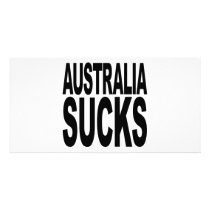 Australia Sucks Photo Card