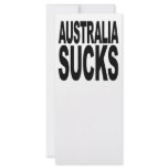 Australia Sucks rack cards