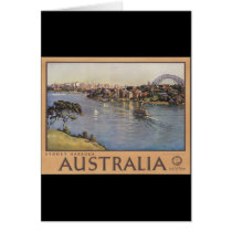 Australia Sydney Harbour Greeting Cards