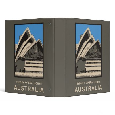 Australia Sydney Opera House Binders by vintage_cafe