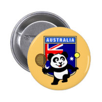 Australia Tennis Panda buttons