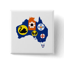 AUSTRALIA TERRITORIES MAP PINBACK BUTTONS