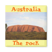 Australia the rock cool magnet design