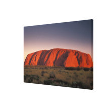 Australia, Uluru National Park. Uluru or Stretched Canvas Print