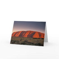 Australia, Uluru National Park. Uluru or Greeting Cards