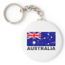 Australia Vintage Flag Keychain