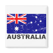 Australia Vintage Flag Refrigerator Magnet