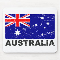 Australia Vintage Flag Mousepads
