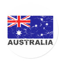 Australia Vintage Flag Sticker