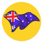 Australia wavy flag gift ideas for Aussies Sticker