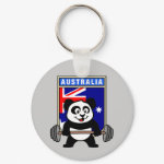 This cute bodybuilding panda loves weightlifting. He stands in front of a large flag of Australia. Look how easy he lifts that heavy barbell loaded with weight plates. This design is too cute. Great gifts here for anyone from Australia who loves weightlifting.