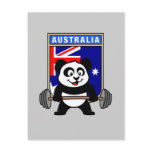 Australia Weightlifting Panda Postcards