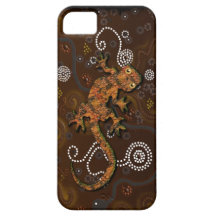 Australian Aboriginal Art Desert Gecko iPhone 5 Covers