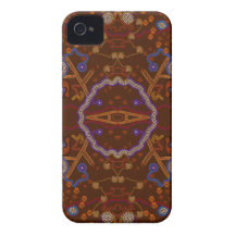 Australian Aboriginal Art Design iPhone 4 Cover