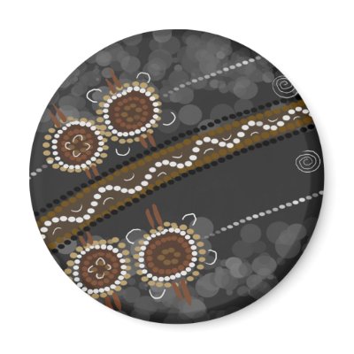 Australian Aboriginal Art - Lost Tribes Refrigerator Magnet by kanedogg
